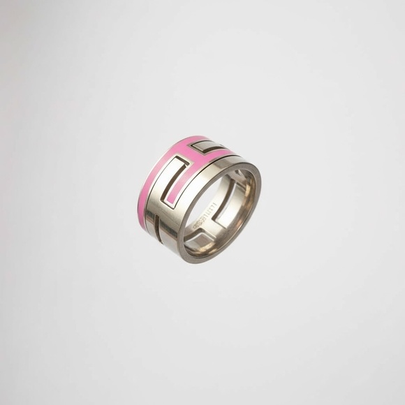 Hermes Jewelry - Hermes H Move Ring Pink 925 Sterling Silver